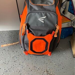 Easton Black and Orange Sports Backpack